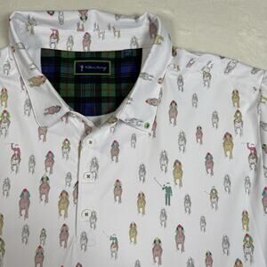 William Murray And They're Off Men's Short Sleeve Golf Polo Shirt Size XXL Derby